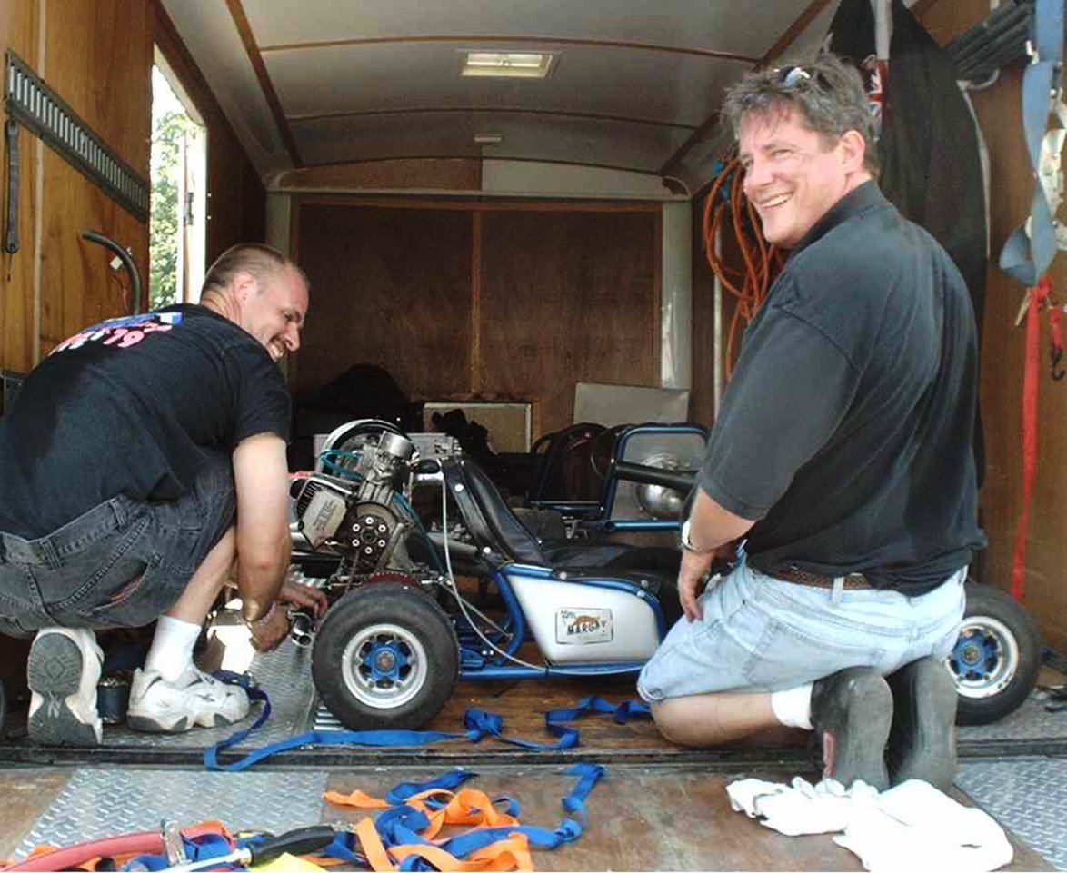 HL-6 Don and Bob Thompson brought several beautiful karts to the first event