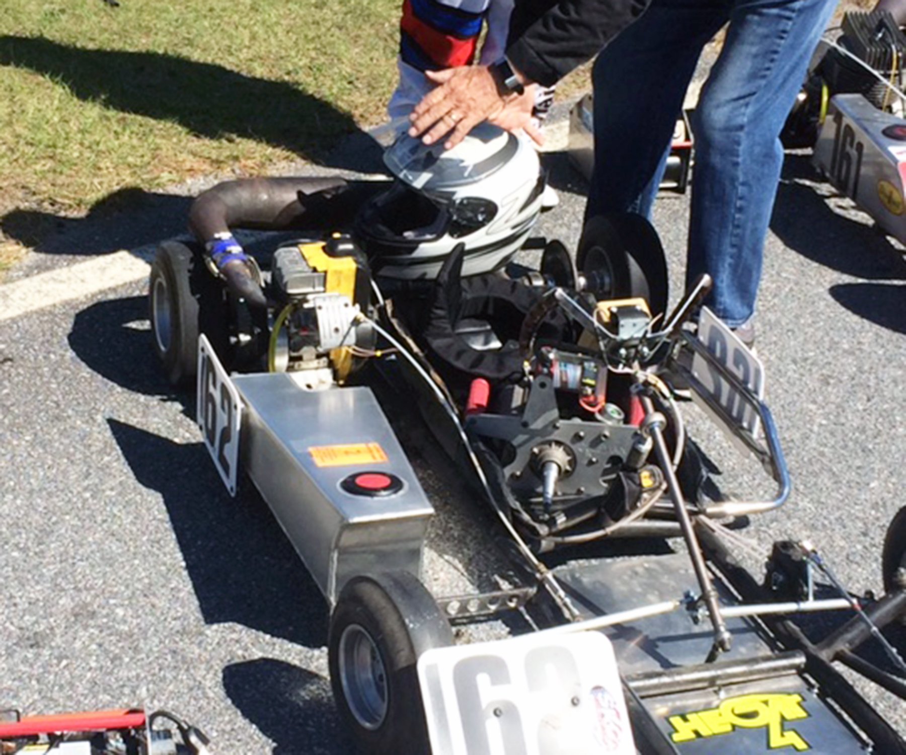 Photo #2 Tony Severino brought his “old skool” 100cc Mac-powered Hegar to Roebling and ran very well.