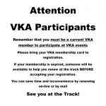 Attention VKA Participants