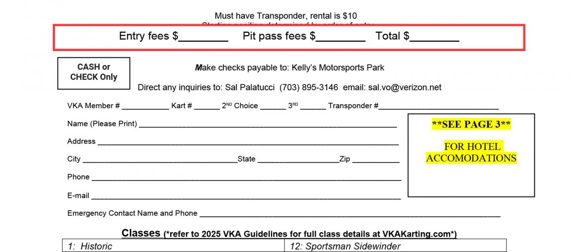 Kelly's (Batavia, N.Y.) VKA Summer Nationals flyer posted