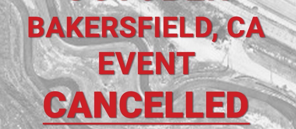 Bakersfield, CA October VKA Race Cancelled