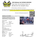 SCHEDULE UPDATE – October 10-11 VKA Race Added at Mid-State