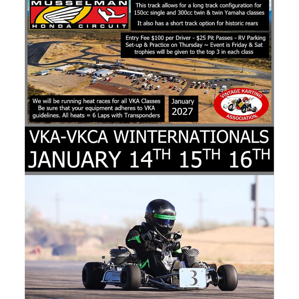 VKA Announces Early 2027 Vintage Karting Event Dates