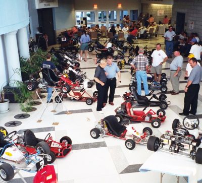 Quincy also featured a huge indoor kart show that became a standard part of the vintage kart experience
